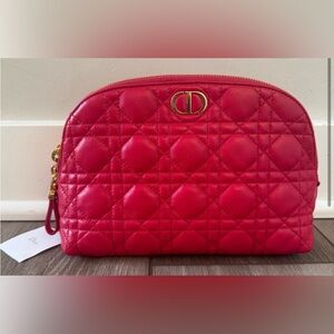 Dior Lambskin Cannage Clutch 
NWT  (Boutique bag)  Full Set and Ribbon